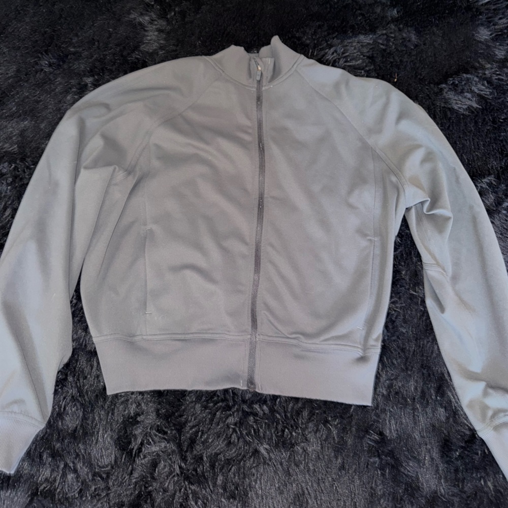 Gray Lululemon bomber jacket zip up